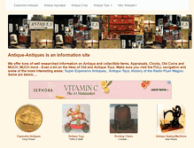 Tablet Screenshot of antique-antiques.com